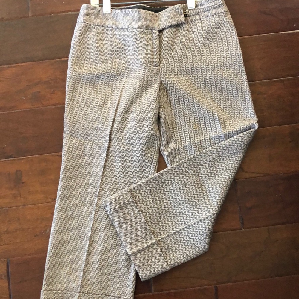 Ann Taylor Loft Wool Cropped Cuffed Pants